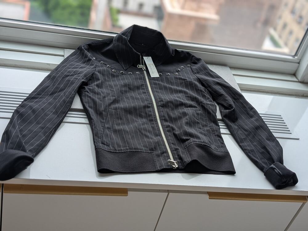 Diesel Black Gold Wool Bomber Jacket Women IT 40 Black